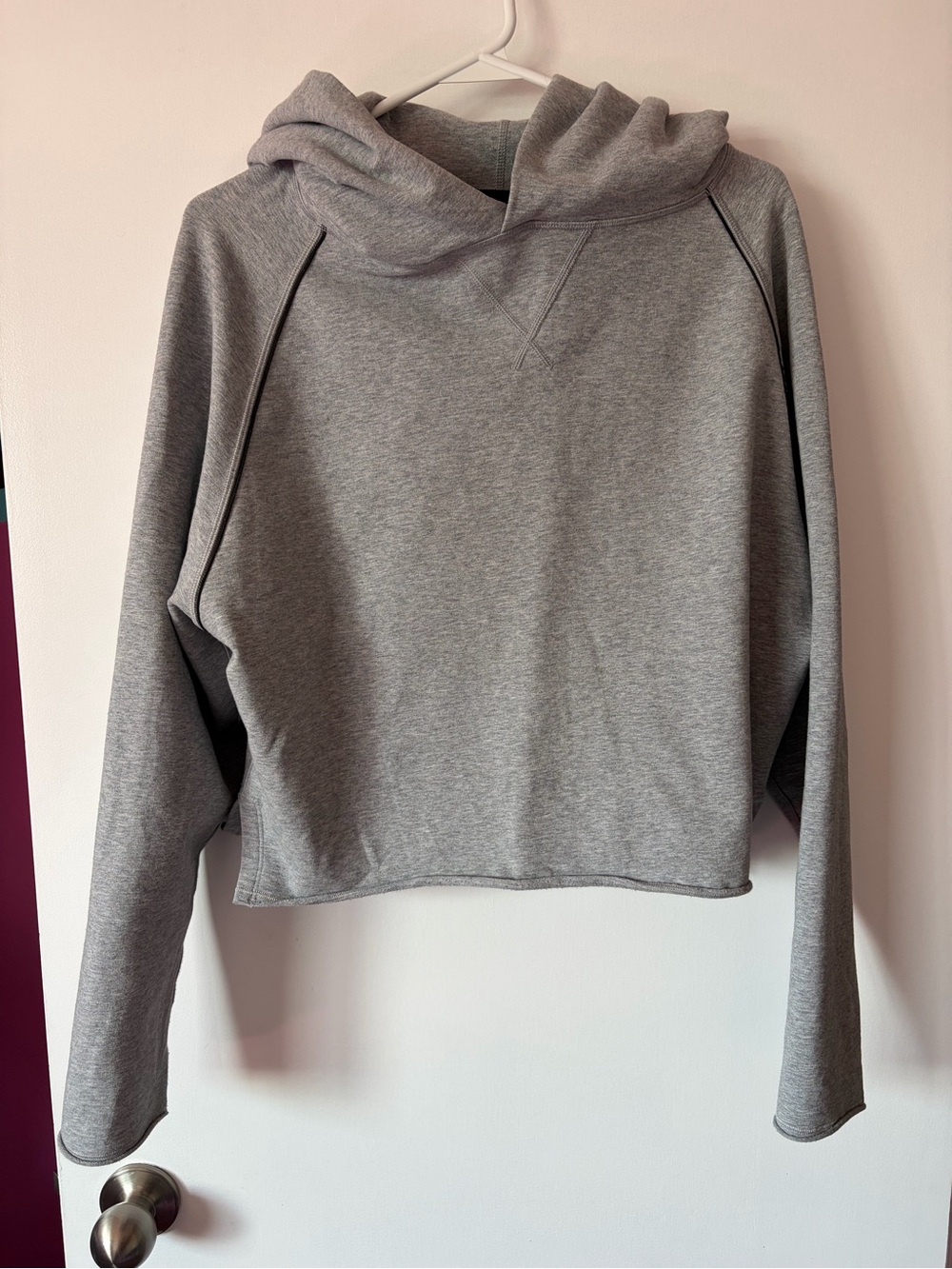 Lululemon Gray Women's Lightweight Crop Hoodie Sweatshirt